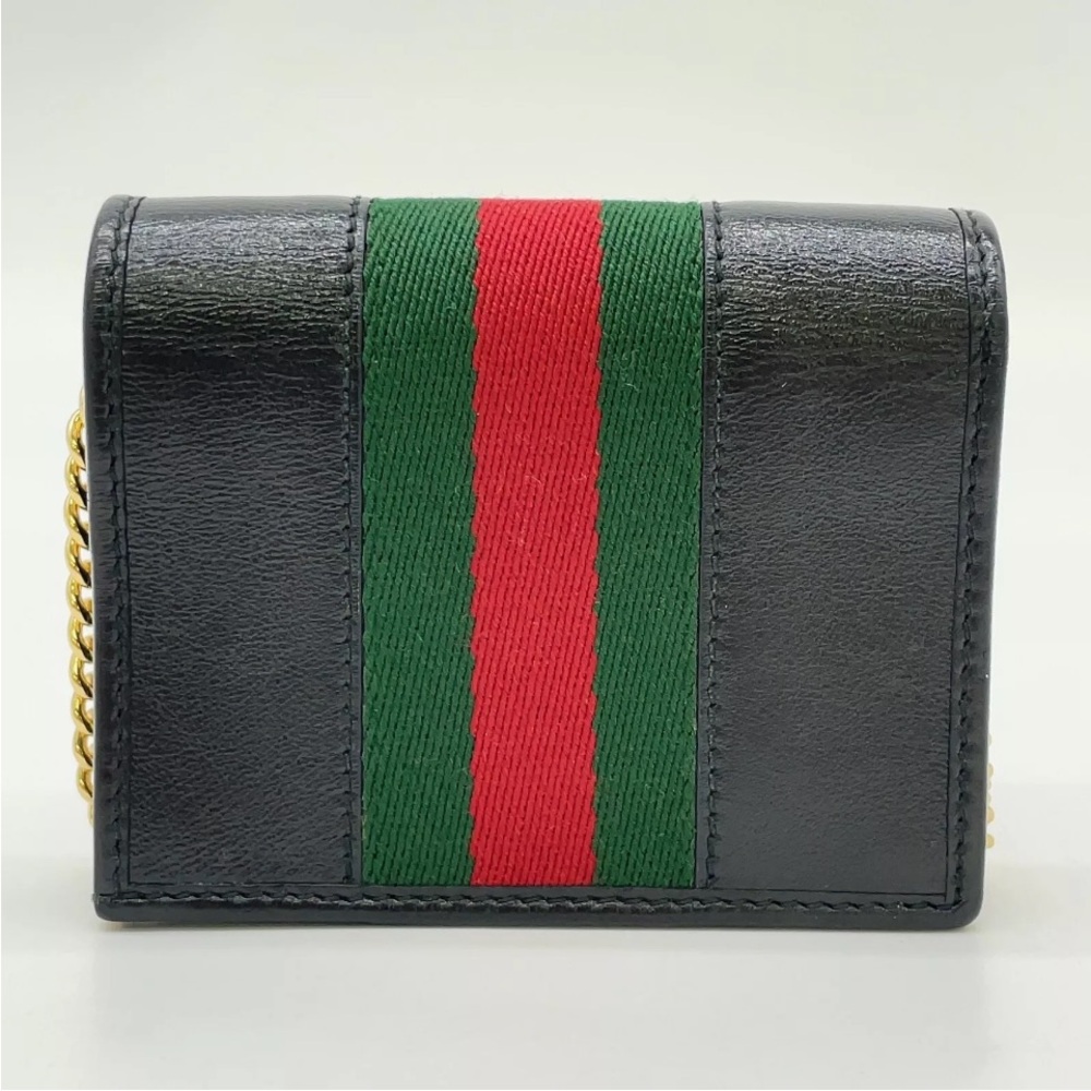 Gucci Rajah Chain-Link Accent Coin Pouch - Picture 3 of 16